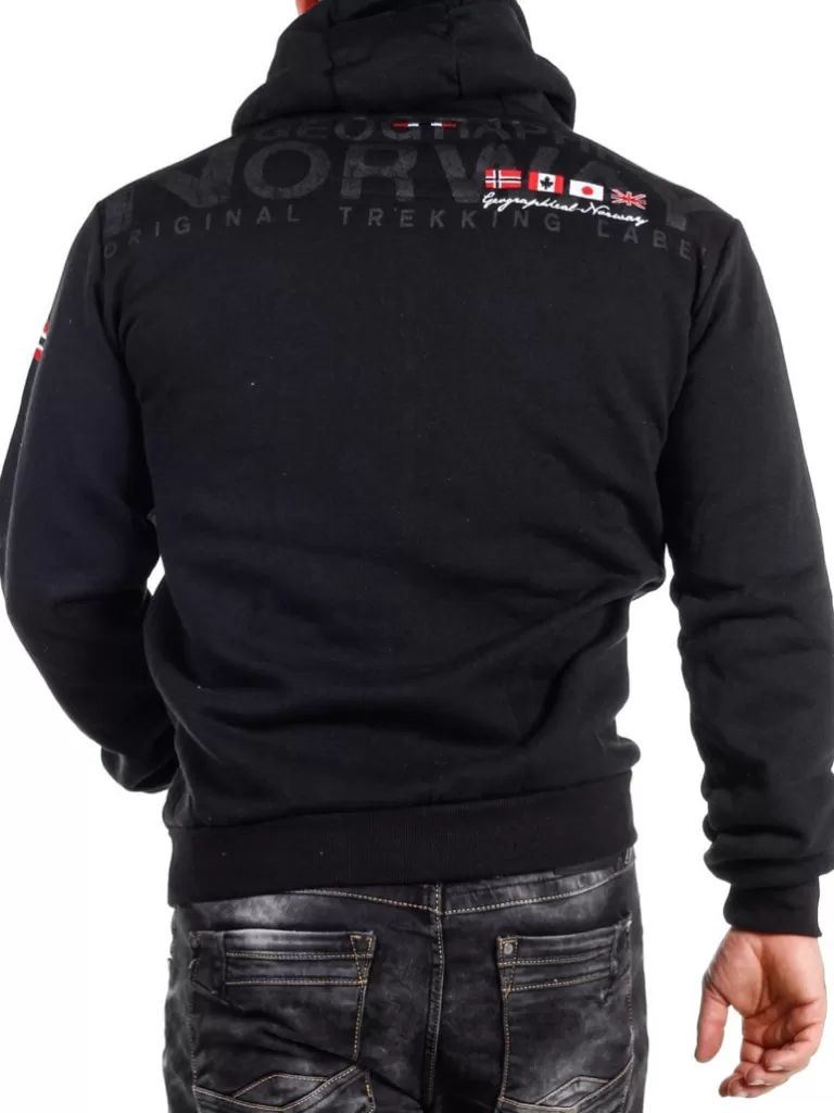 Genox Geo Norway Zip Hoodie - Sort^Geographical Norway Cheap