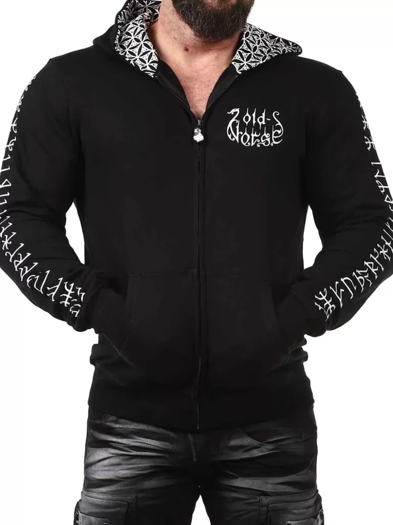 Pentagaldr Hoodie - Sort^Old Norse Outlet